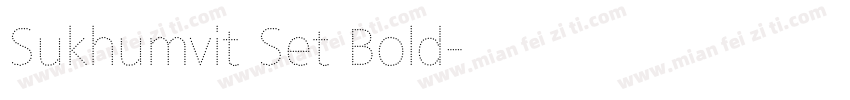 Sukhumvit Set Bold字体转换